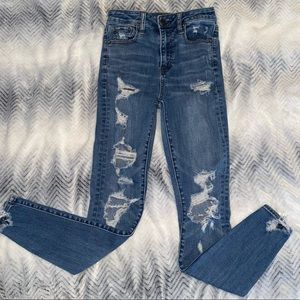 American Eagle Size 0 Super High Rise Jegging